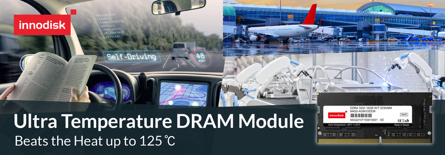 I moduli DRAM DDR4 Innodisk Ultra Temperature resistono al calore fino a 125°C
